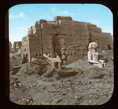 Egypt - Karnak, great statues by American Photographer